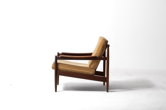 Danish lounge chair in teak and corduroy, 1960s – Armchairs, Textile (photo 7 of 12)