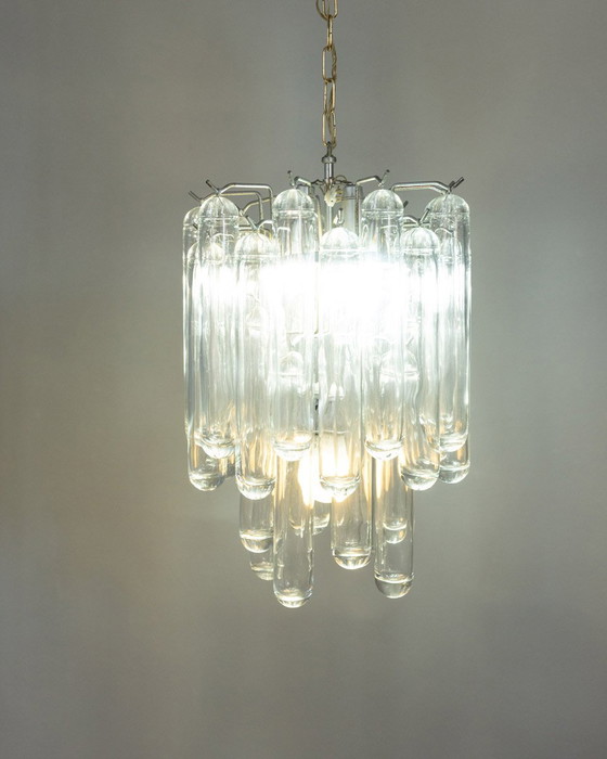 Image 1 of Vintage 60s Murano glazen kroonluchter ontworpen door Gaetano Sciolari