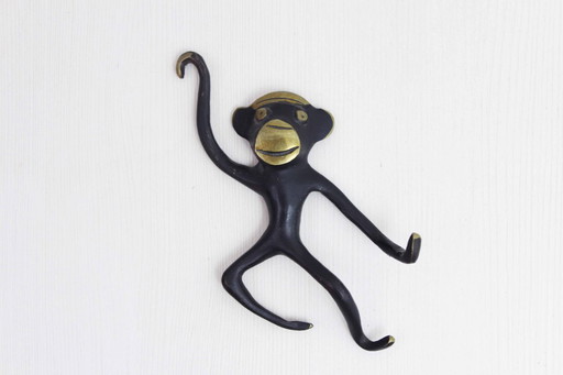 Bronze monkey figurine