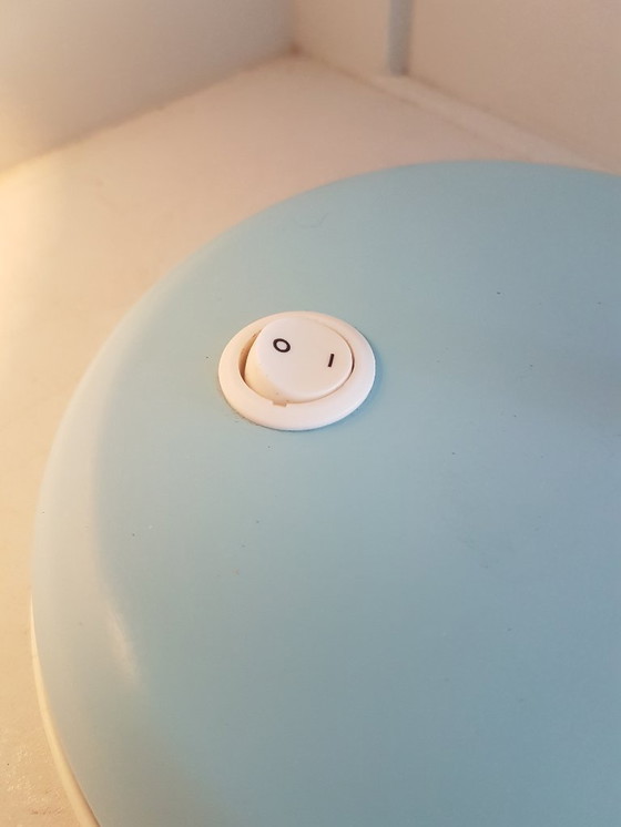 Image 1 of Vintage babyblauw bureaulampje