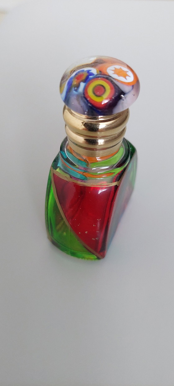 Image 1 of Frasco de perfume antiguo de vidrieras de Murano