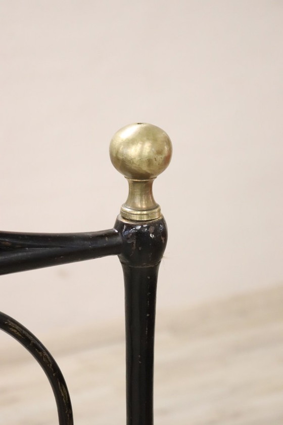 Image 1 of Letto matrimoniale antico in ferro battuto, Italia XIX secolo