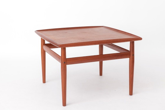 Grete Jalk pour Glostrup Table d'Appoint Danoise en Teck, années 60, Design Scandinave Mid-Century Moderne (photo 4 of 11)