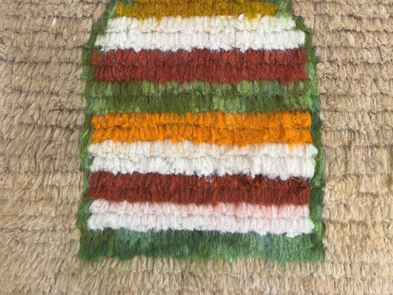 Image 1 of Tapis berbère - 254 cm x 154 cm - laine colorée