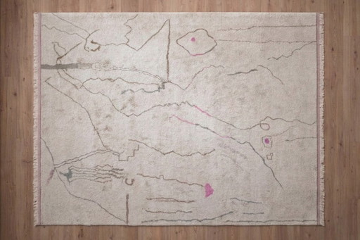 Tappeto marocchino in lana annodato a mano _370 × 305 cm