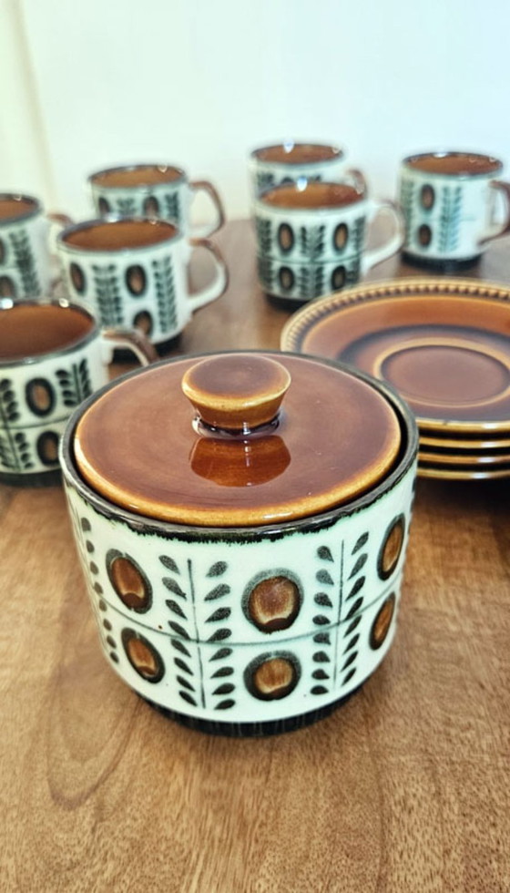 Boch La Louvière Walnoot Serie Koffieservies – 18-delig – 8 personen – Ceramic (photo 12 of 14)