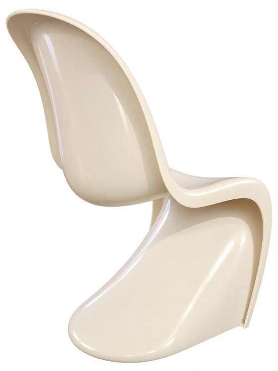Dos sillas Verner Panton Chair, blancas, Sillas auxiliares, Plástico, Blanco, Design (foto 3 de 7)