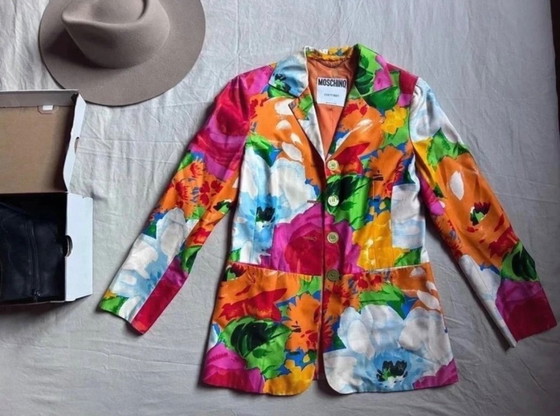 Moschino Couture Vintage 100% Silk Blazer Made in Italy IT42 EU38 – Overige tassen (photo 20 of 34)
