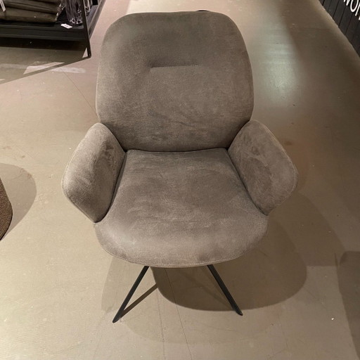 Loranzo Chicago Gray Set of 4 – Pronto Wonen, eetkamerstoelen, Plastic, Textile