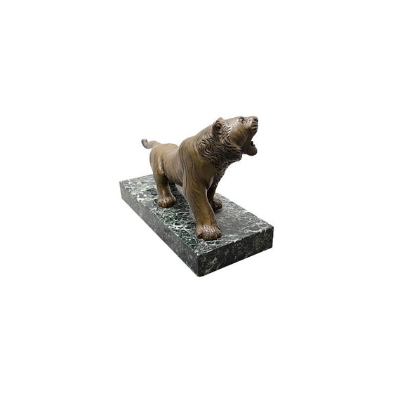 Tigre antica francese in bronzo su base in marmo, fine XIX secolo – Sculture (photo 3 of 7)