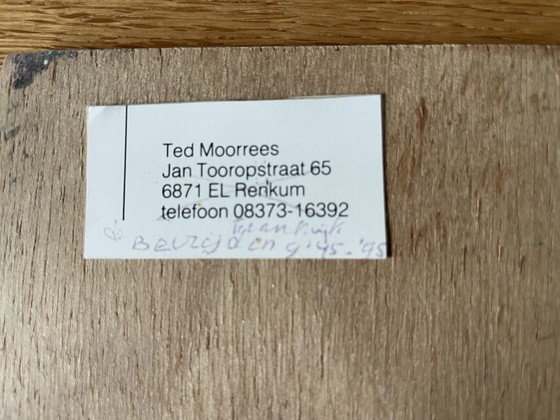 Image 1 of Ted Moorrees su pintura sobre tabla "La Liberación", 1995