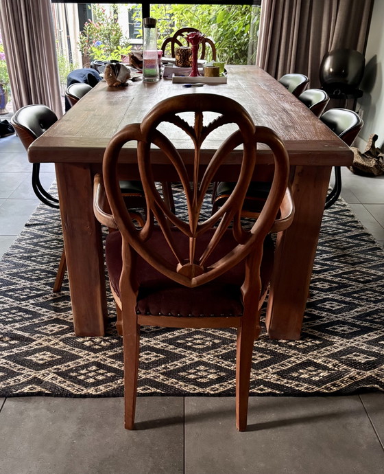 Image 1 of 4 sedie in stile Hepplewhite.