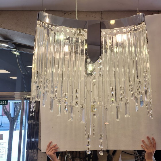 Image 1 of Kandelaber / Kronleuchterkristalle, Hollywood Regency, 90er Jahre - Italien