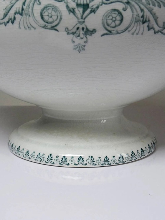 Large antique soup tureen K&G Lunéville Compiègne model in ironstone. – Crockery, Porcelain, Rococo (photo 7 of 16)