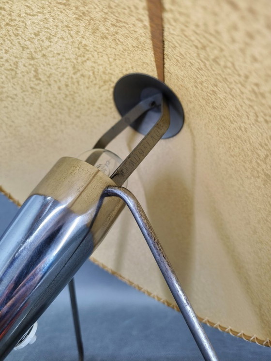 Image 1 of Lampe de table Helena Frantova, années 1960, abat-jour en papier chromé