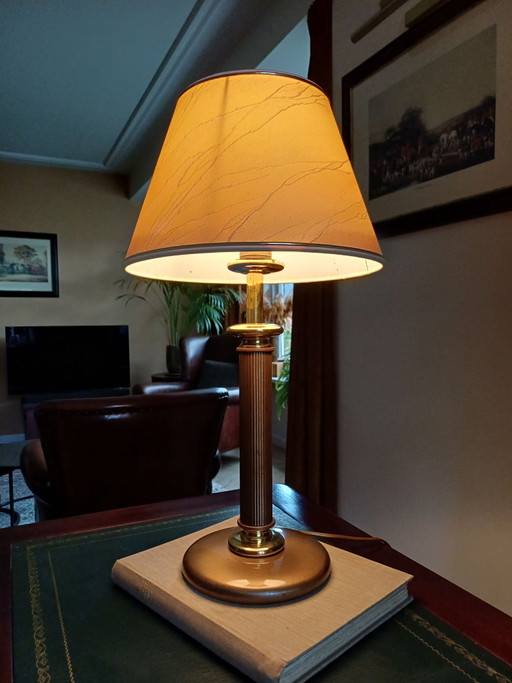 Herda grande lampada a colonna Hollywood Regency 55 cm alta