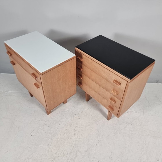 Nightstands by Frantisek Mezulanik, 1970s, Set of 2, Wood, White (photo 6 of 10)