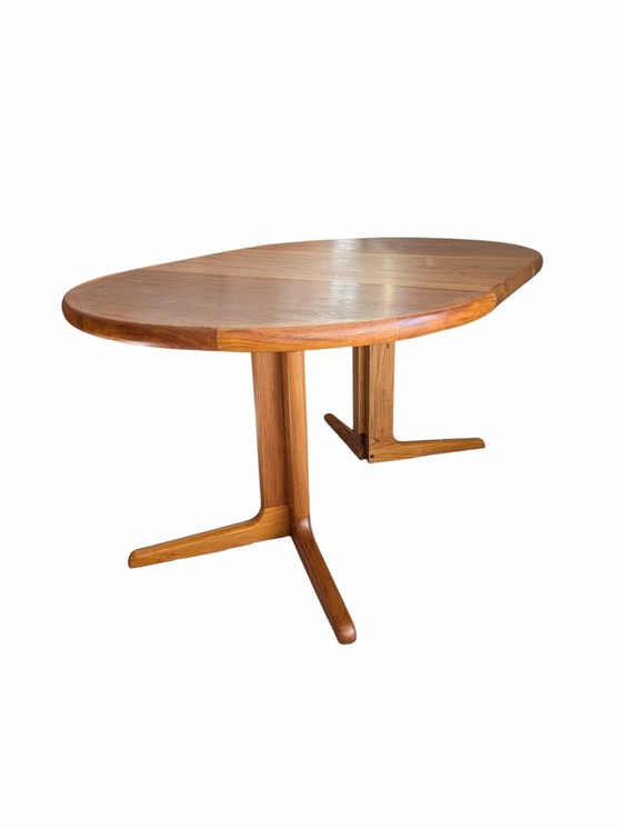 Image 1 of Vintage Danish Teak Extendable Round Dining Table