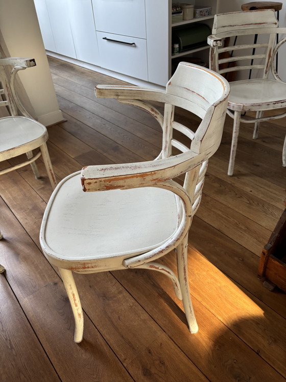 4 Vintage FMG Armchairs – Made in Poland – FMG/Fameg, Dining chairs, Wood (photo 3 of 5)