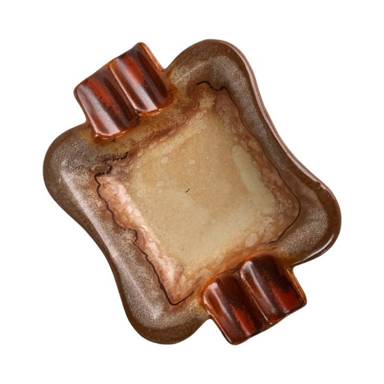 Image 1 of Cenicero de cerámica Fat Lava, firmado, Alemania, años 70.