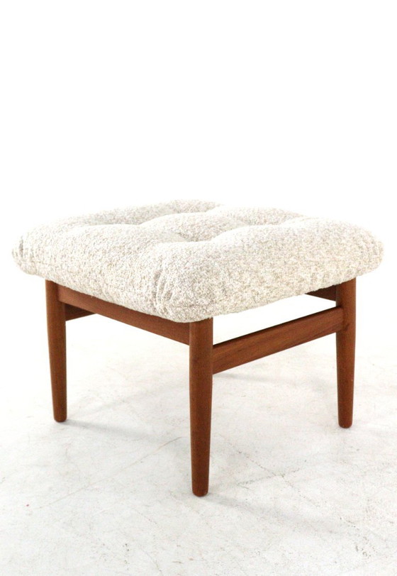 Arne Vodder for France & Son Footstool FD164 Vintage Newly Upholstered – France & Søn, Footstools & poufs (photo 10 of 13)