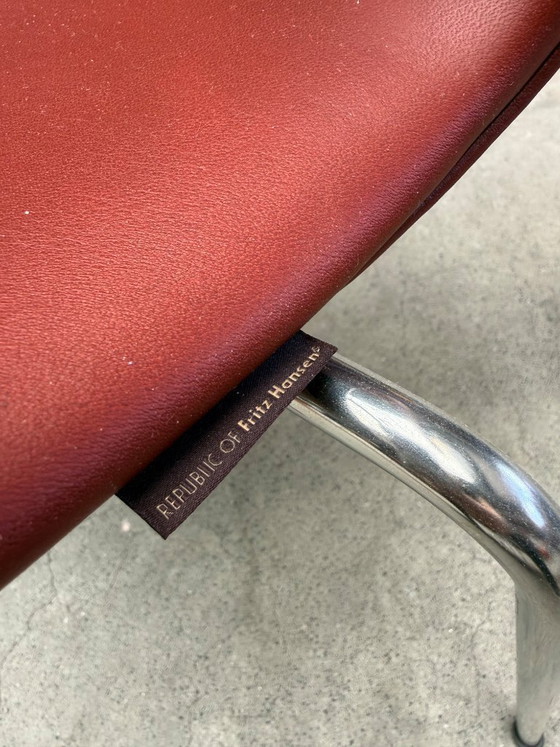 Image 1 of Sillón mariposa de Fritz Hansen en piel color vino tinto (stock: 6)