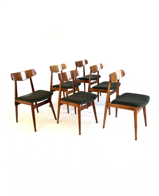 6x restaurierter Esszimmerstuhl, Habeo '60