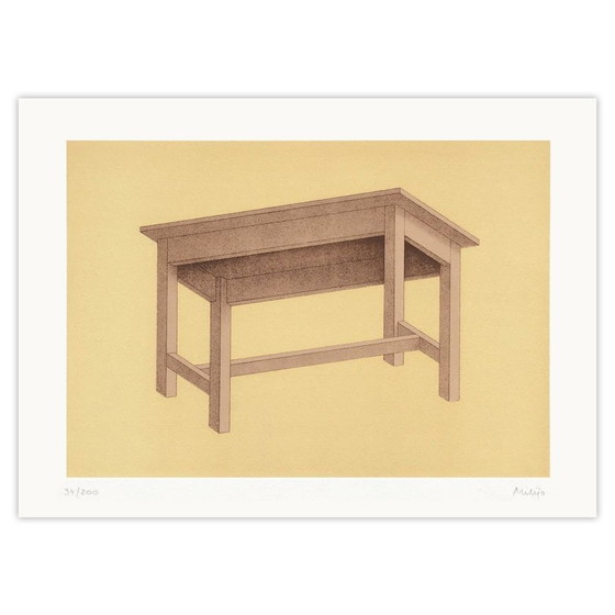 Image 1 of Belic MILIJA La table Litografia firmata 2000