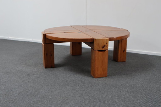 Brutalist Pine Coffee Table from Karl Andersson & Söner, Sweden, 1970s