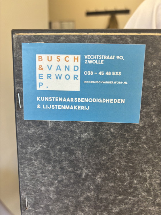 Image 1 of Jan Cremer Tulpen Originele Zeefdruk met Nieuwe Lijst