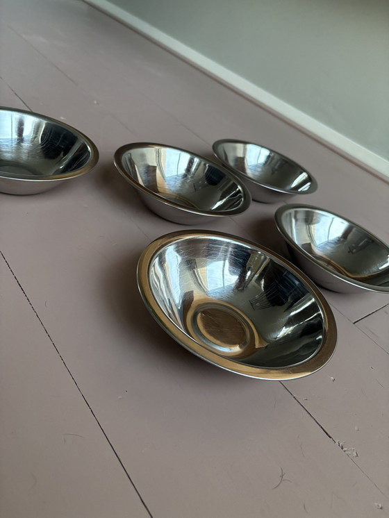 Image 1 of 5 ciotole in acciaio inox