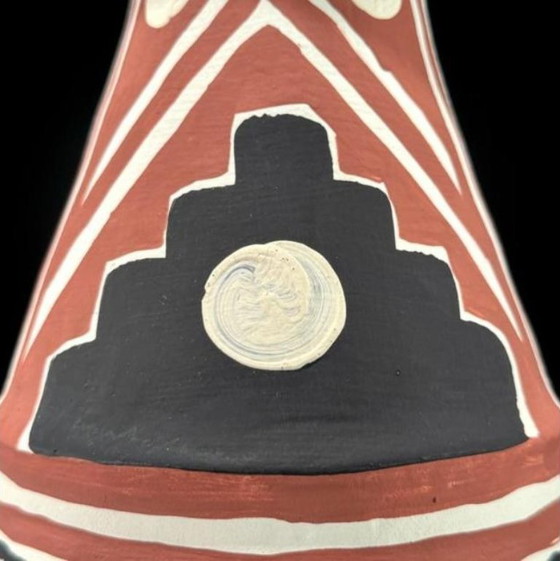 Vaso in terracotta dipinto a mano, Indonesia, 24 cm – Vasi, Ceramica (photo 5 of 5)