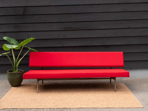 Vintage Gelderland Schlafsofa | Rob Parry Tagesbettsofa | Rot – 2 zitsbanken, Wool (photo 2 of 6)