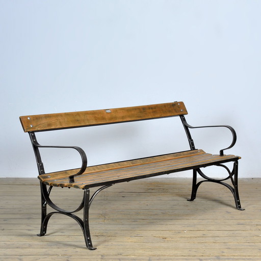 Riveted Iron Park Bench, 1920’s