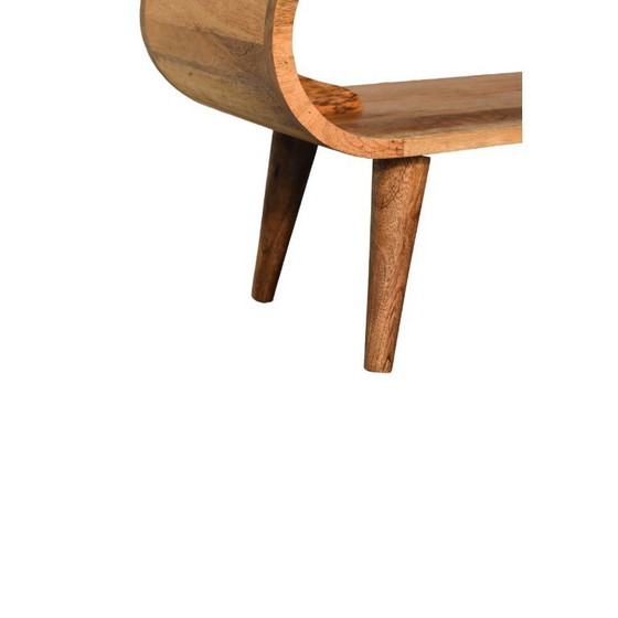 Image 1 of Salontafel in Mangohout met Eikenhouten look