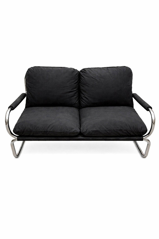 Canapé 2 places chromé Ikea style Johann Bertil