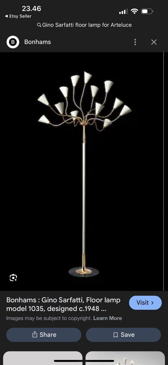 Image 1 of Gino Sarfatti for Arteluce model 1035