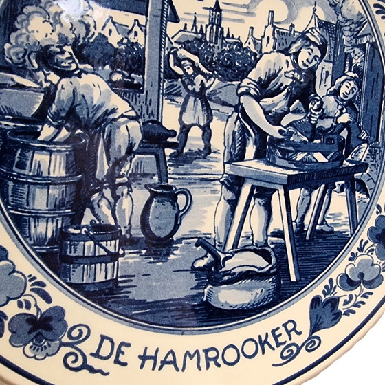 Image 1 of Royal Goedewaagen plate The Hamrooker, late 20th century