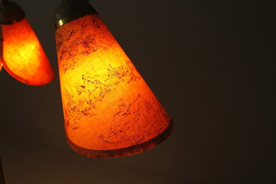 Image 1 of Italienische Stehlampe aus Messing mit drei Leuchten, 1960er Jahre