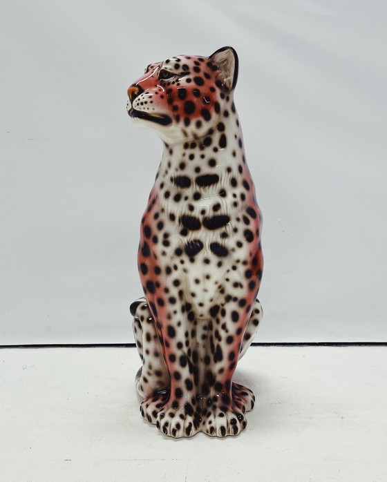 Image 1 of Statuina in ceramica della Pantera Rosa