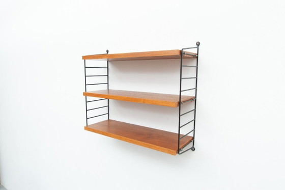 Image 1 of String wall shelf by Kajsa & Nisse Strinning, 1950s