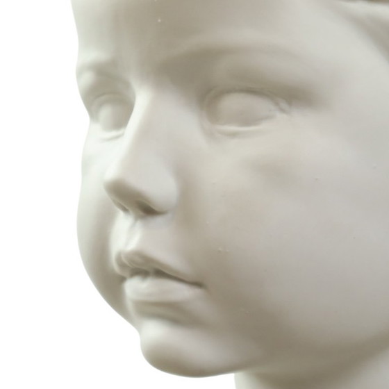 Image 1 of Biscuit Porcelain Bust Child