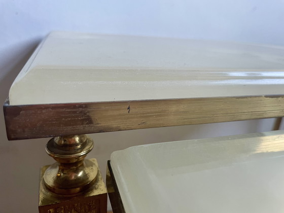 Image 1 of Vintage neoclassicistische set bijzettafels