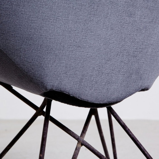 Image 1 of Pair of 1950s velvet armchairs