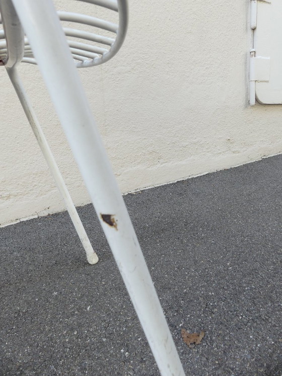4 Garden Chairs with Armrests Metal Stiegler Marbach 1970s WstaEb – Plastic, Vintage (photo 11 of 17)