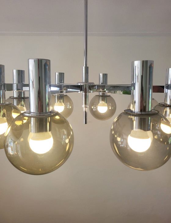 Image 1 of Lámpara de araña grande de Kaiser Leuchten en cromo