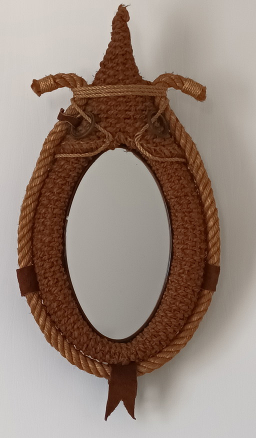 Rope Mirror Design Audoux Minet Vintage