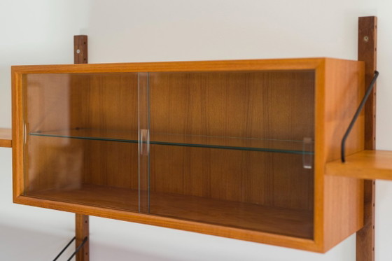 Image 1 of Modulair wandplankensysteem van Poul Cadovius voor Cado, jaren 60.