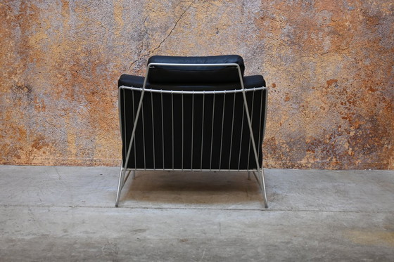Image 1 of Poltrona di design Leolux Volare in pelle nera