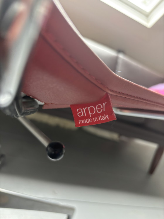 Schöner Designer-Bürostuhl aus Leder – Arper, Bürostühle, Leather, Metal (photo 3 of 5)